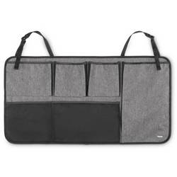hama 00121344 Auto Kofferraum-Organizer für Rückwand, Schwarz/Grau