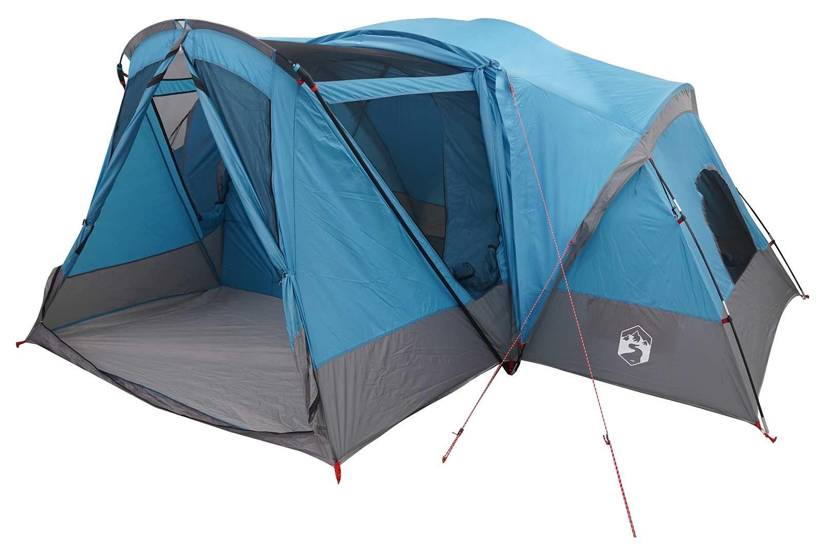 Cabin Zelt mit Regenhaube, wasserabweisend 10 Personen Blau