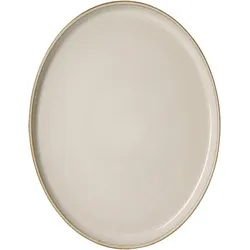 Ritzenhoff & Breker Platte Olivia 25 x 19 cm Steingut Beige S (Small)