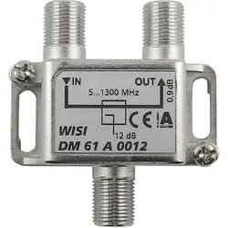 WISI Abzweiger 1f. 5-1300MHz,12dB Cl.A DM 61 A 0012