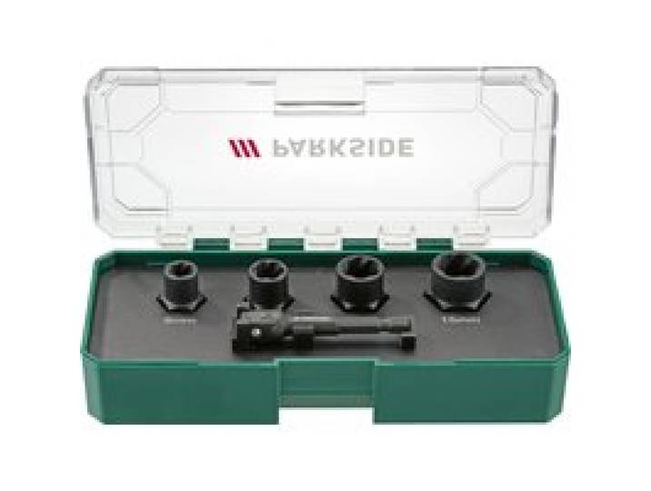 PARKSIDE® Jeu de tournevis à frappé / Jeu d'extracteurs de vis / Jeu d'extracteurs d'écrous (clé à douille à profil spiralé)