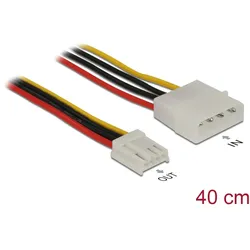 DELOCK Stromkabel Molex 4Pin -> Floppy 4Pin St/Bu 0.40m