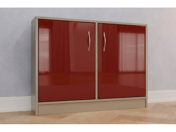 TV-Möbel nach Maß - RAL 3011 Braunrot - 75x99x23cm - Individuell konfigurieren