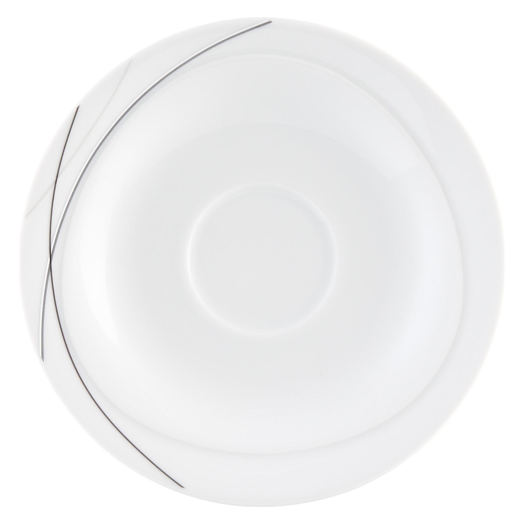 Seltmann Unterteller Trio 6 Stück, Weiss Schwarz (6 Stk., 16 cm) (4003106891226)