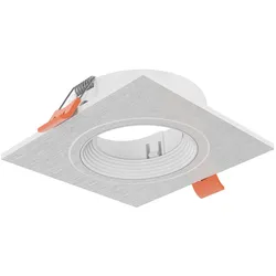 ledscom.de Deckeneinbaurahmen KUN, eckig, schwenkbar, weiß