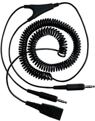 Jabra Cordon QD/double Jack 3.5 mm   Accessoires Cordon Jabra GN Etiro QD double Jack pour PC