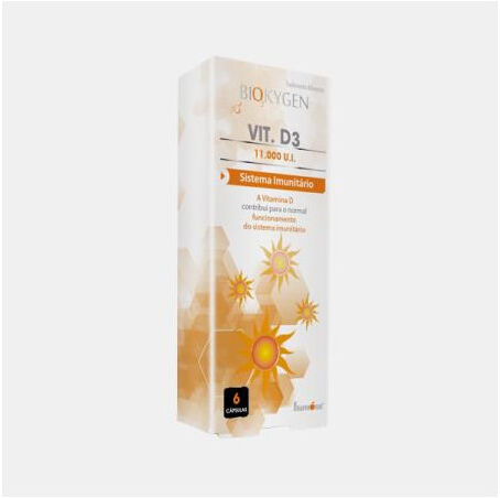 BIOKYGEN VITAMINA D3 11000U.I. 6 CAPSULAS