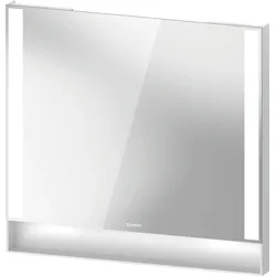Duravit Collection One Spiegel, Lichtfelder seitlich, dimmbar, 800x750x65mm, QA7082018180000, Farbe: Weiß Matt