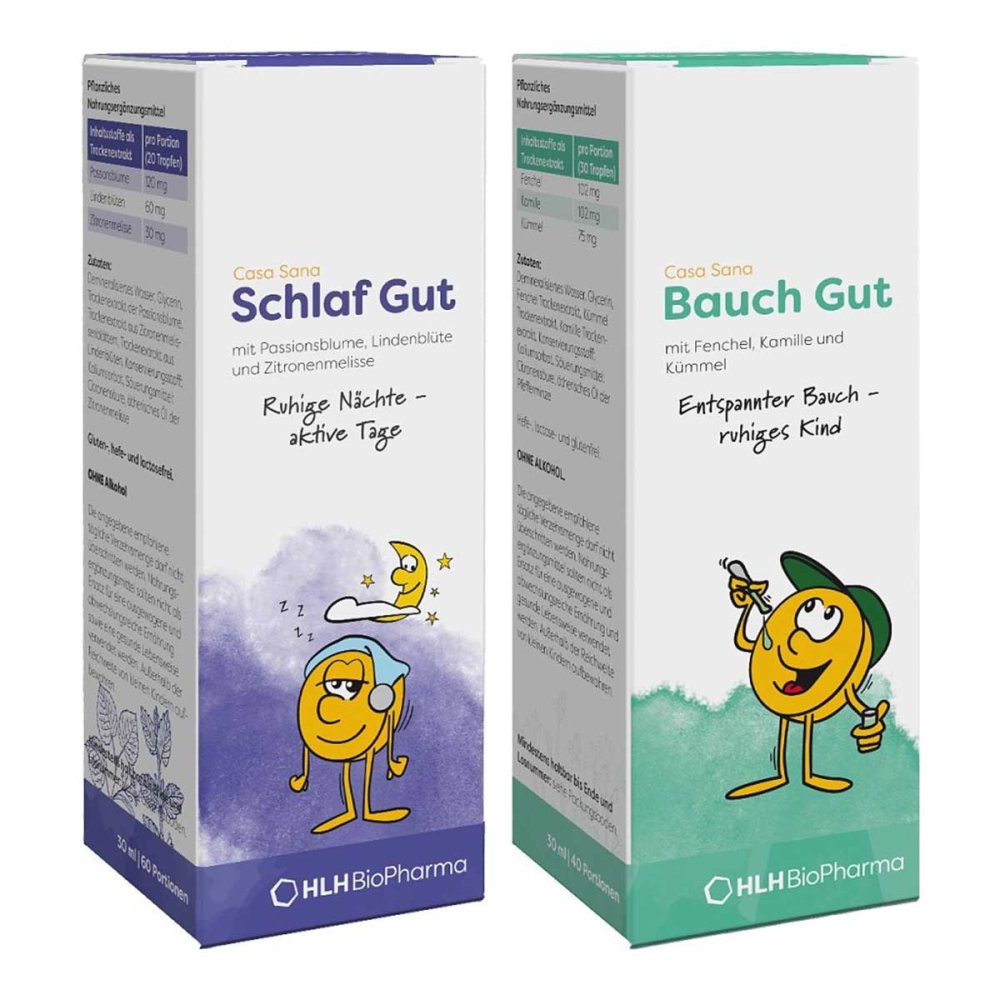 HLH BioPharma GmbH Casa Sana Schlaf Gut 30ml + Bauch Gut Tropfen 30ml 08102608