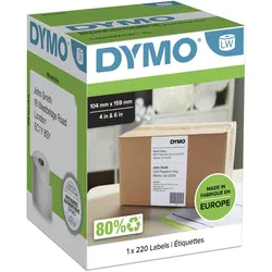 DYMO® Original Etikett für LabelWriterTM, Versandaufkleber - weiss -  permanent, 1 x 220 Etiketten, für LW 4XL & 5XL