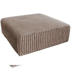 KAWOLA Hocker WIOLO SOFT Sitzelement für Modulsofa Weicher Breitcord taupe