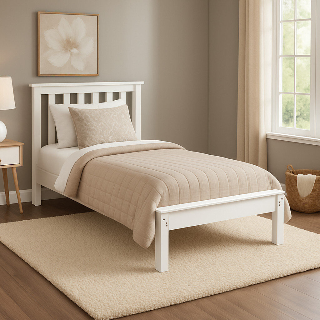 ClassicLiving Beaverville Bed White Single (3')