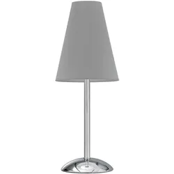 Tischleuchte Richard Grigio Grau/Chrom max. 22 Watt