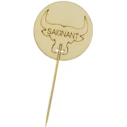 MONOUSO - Zahnstocher Marker Wenig Gemacht "Saignant" 9 cm (1.200 Stück)