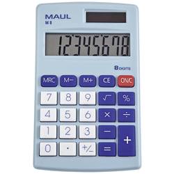 Maul M 8 Taschenrechner Hellblau Display (Stellen): 8 batteriebetrieben, solarbetrieben 7261034