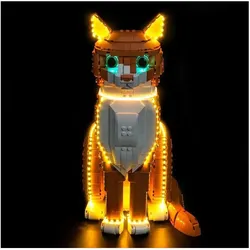 BrickBling LED Beleuchtungs-Set für LEGO 21376 Orangefarbene Katze