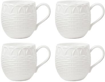 Lenox Wicker Creek Mugs, Set of 4