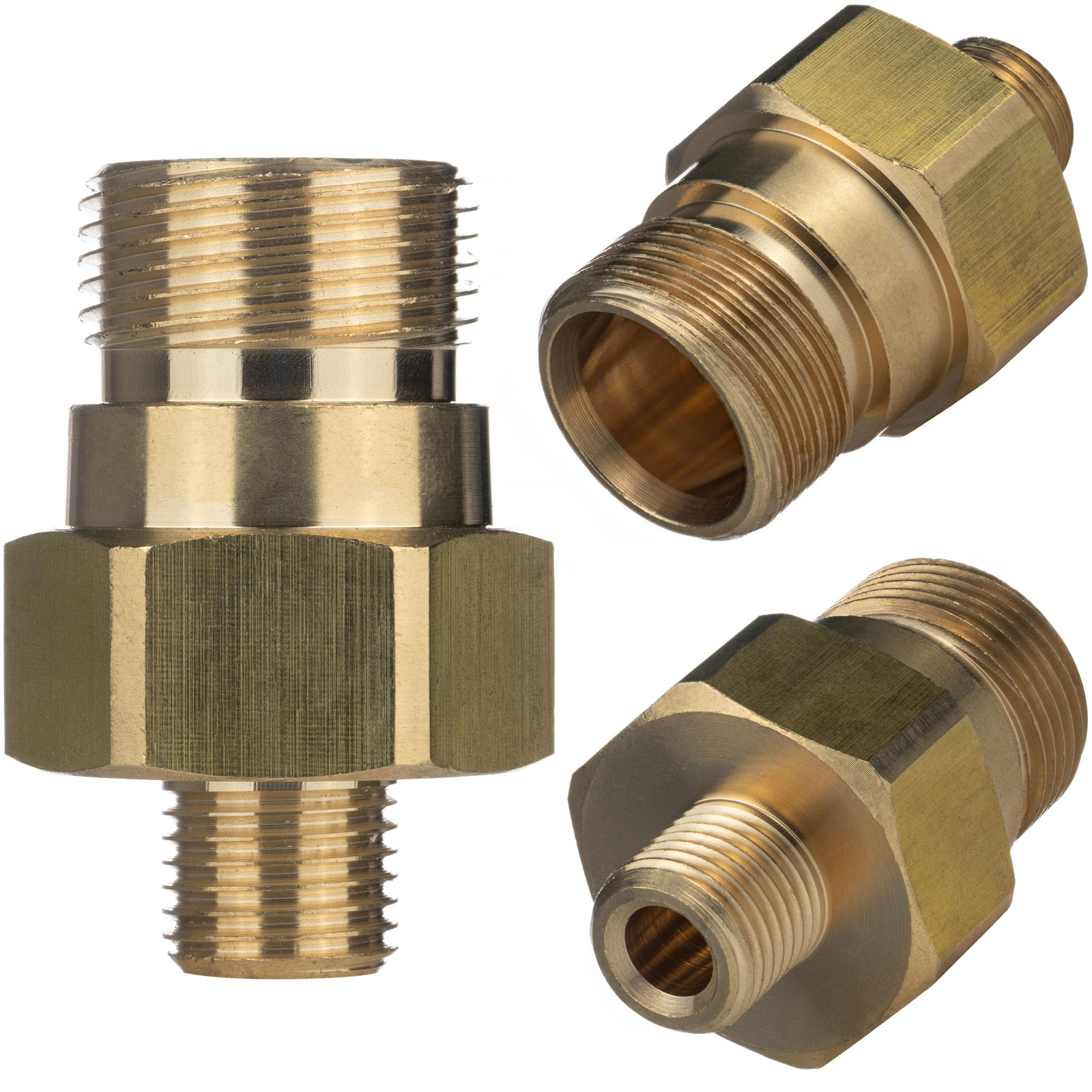 ROSFIX Adapter Vervanging EASY!Lock TR22M naar 1/4 inch BSP Messing | M22x1,5 TR22 22mm | Compatibel met Kärcher Hogedrukreiniger