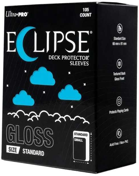 Ultra PRO Eclipse Gloss Deck Protector Sleeves, Sky Blue, 105ct, for Trading Cards
