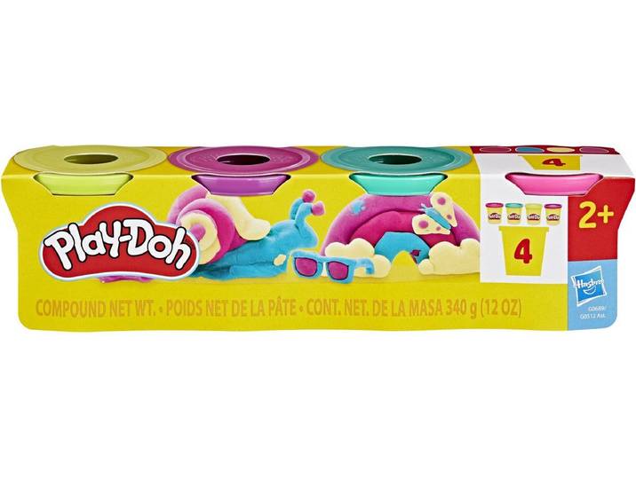Play-Doh G05125L0 - 4-pack klei - 4 kleuren - 85 gram per potje