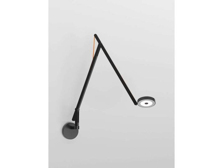 String W2 Wandleuchte, DTW, matt/schwarz/orange - Rotaliana - Wohnzimmer