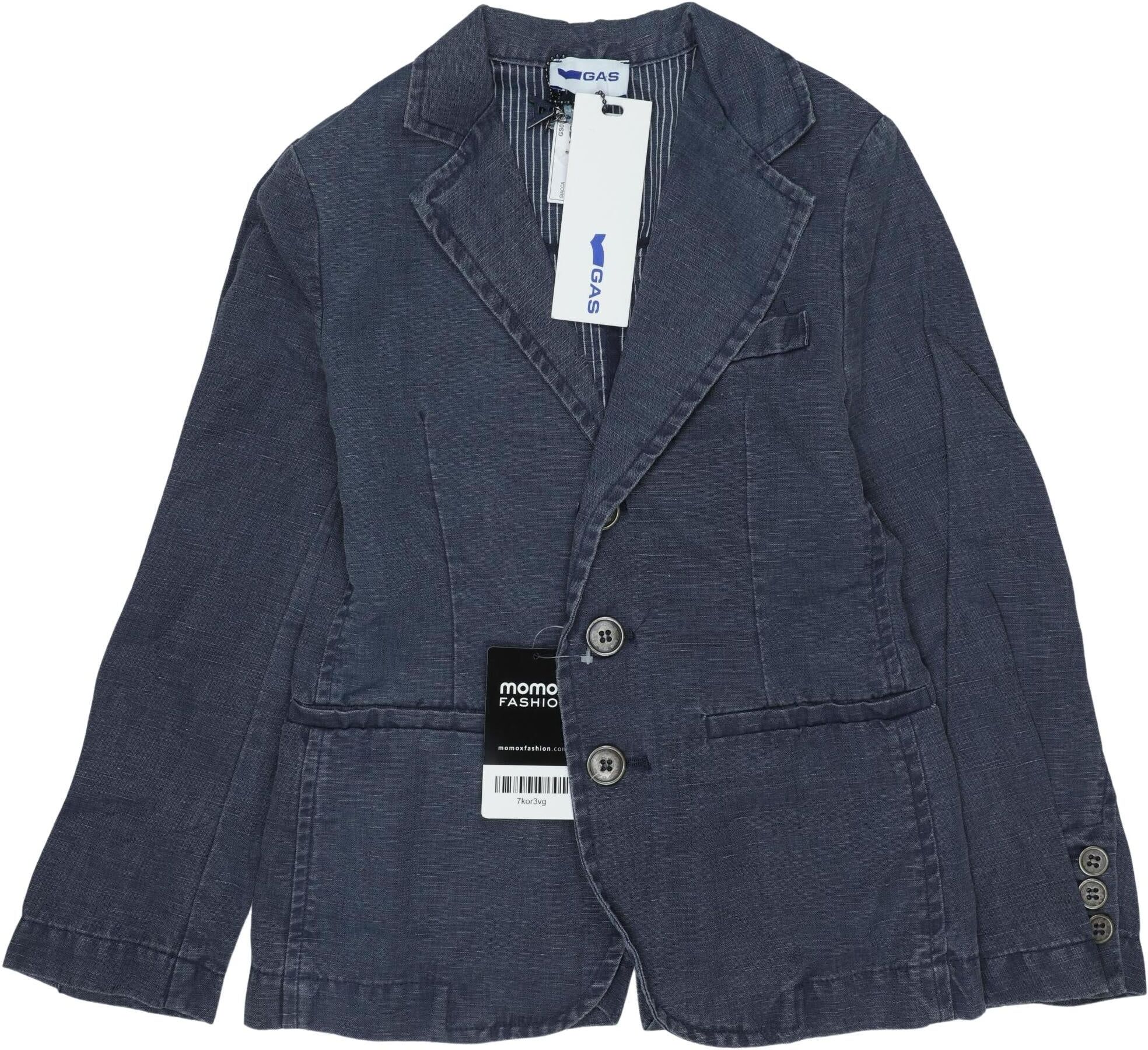 GAS Jungen Jacke oder Mantel, Marineblau, Gr. EU 116, Leinen / Baumwolle - Second Hand