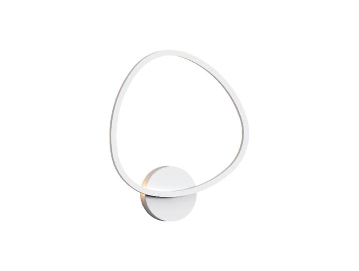 Dimmbare LED Design Wandlampe „Opalis“ Weiss Schuller