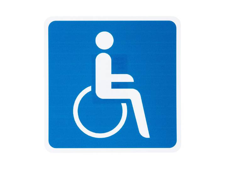 Schild Körperbehinderte 15 × 15 cm