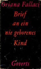 Oriana Fallaci - Brief an ein nie geborenes Kind - Preis vom 10.10.2026 11:48:34 h