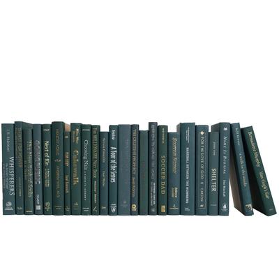 Booth & Williams Decorative Books - Forest Books - Green Books by the Foot