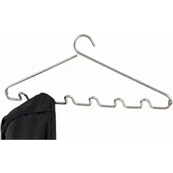 Wandgarderobe HEIKO (BHT 55x22x4 cm) - silber - BHT 55x22x4 cm