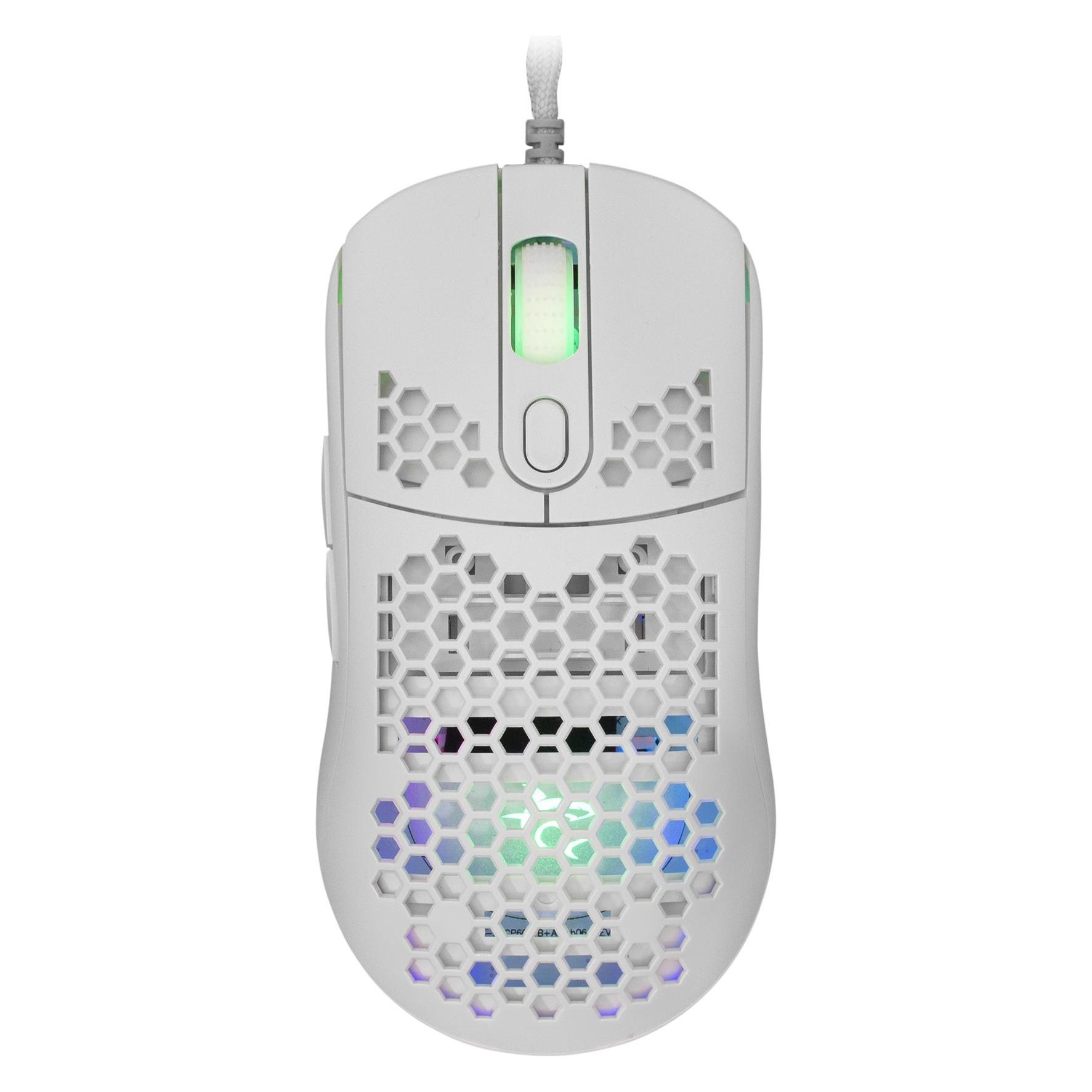 White Shark Extremely light gaming mouse Galahad White, 72g (Kabelgebunden) (1934-UNIW)