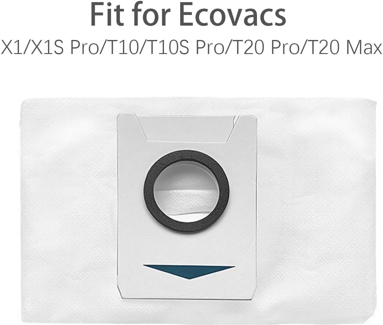 INF Sacs à poussière pour Ecovacs X1/X1S Pro/T10/T10S Pro/T20 Pro/T20 Max, pack de 6