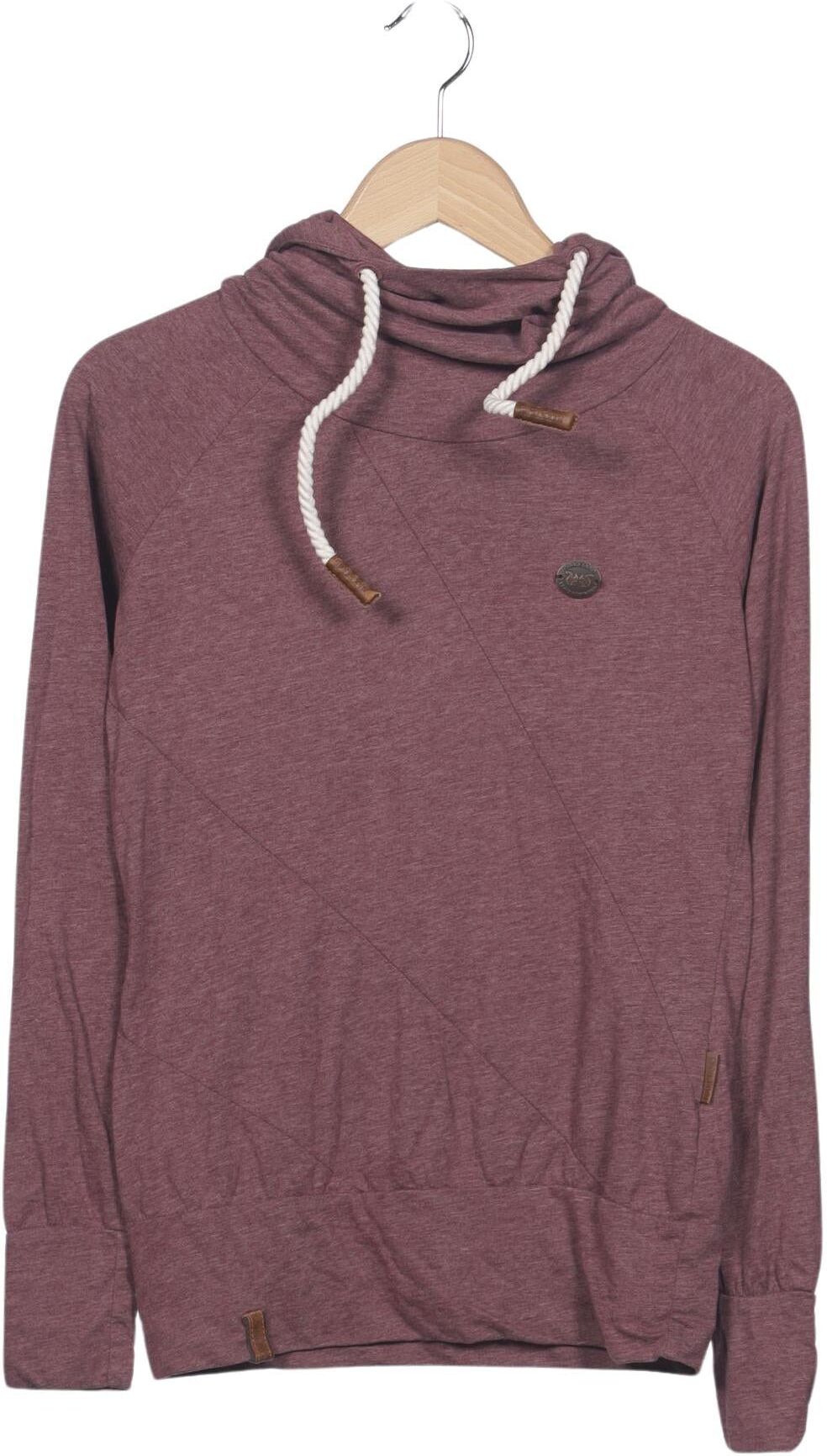 Naketano Damen Kapuzenpullover, Bordeaux, Gr. S, Synthetik / Baumwolle - Second Hand