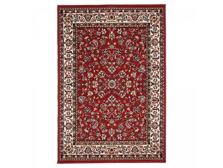 Tapis oriental motif ethnique, idéal pour un couloir, rouge 140x200