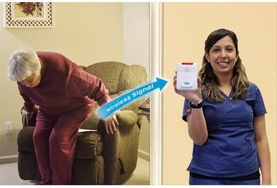 Smart Caregiver Easy-to-Use CordLess Fall Prevention Alert With Chair Pad System