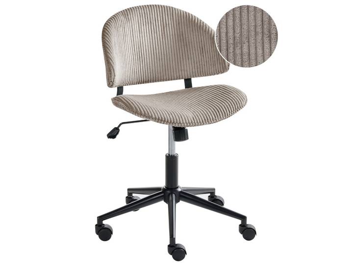 BÜROSTUHL Cord Taupe Kiana