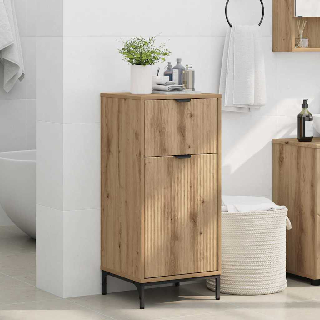 17 Stories Bathroom Cabinet Artisan Oak 88cm H X 39.5cm W X 36cm D