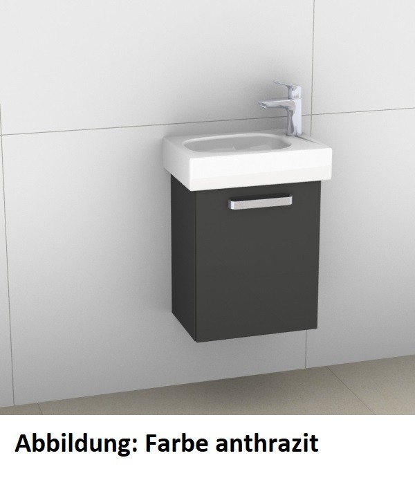 Artiqua 413 Waschtischunterschrank für Citterio 500541 (ehem. 123545), Oxid Dunkelgrau quer, 413-WUT 413-WUT-K99-R-7184-723