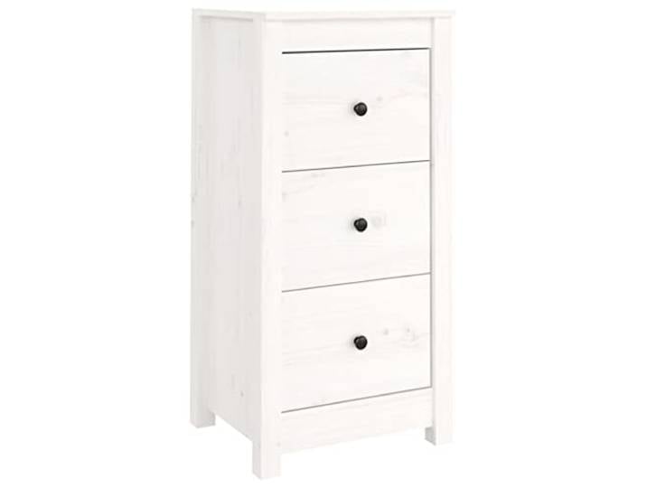 vidaXL Sideboard Weiß 40x35x80 cm Massivholz Kiefer