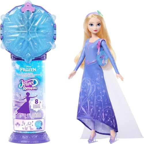 Mattel Disney Frozen Elsa schaatsmodepop verrassing, Meerkleurig