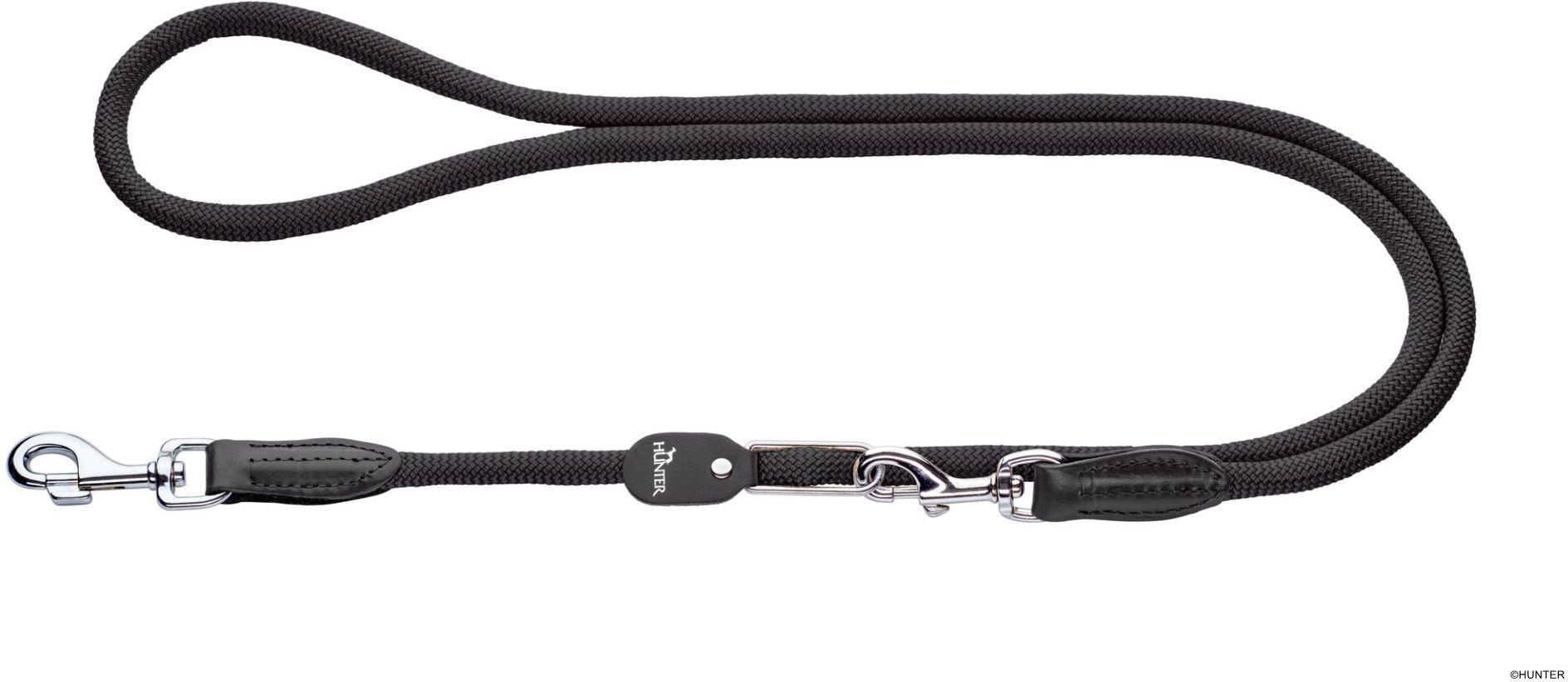 DOG SPORT HUNTER Vario-Leine Freestyle 10/200, schwarz