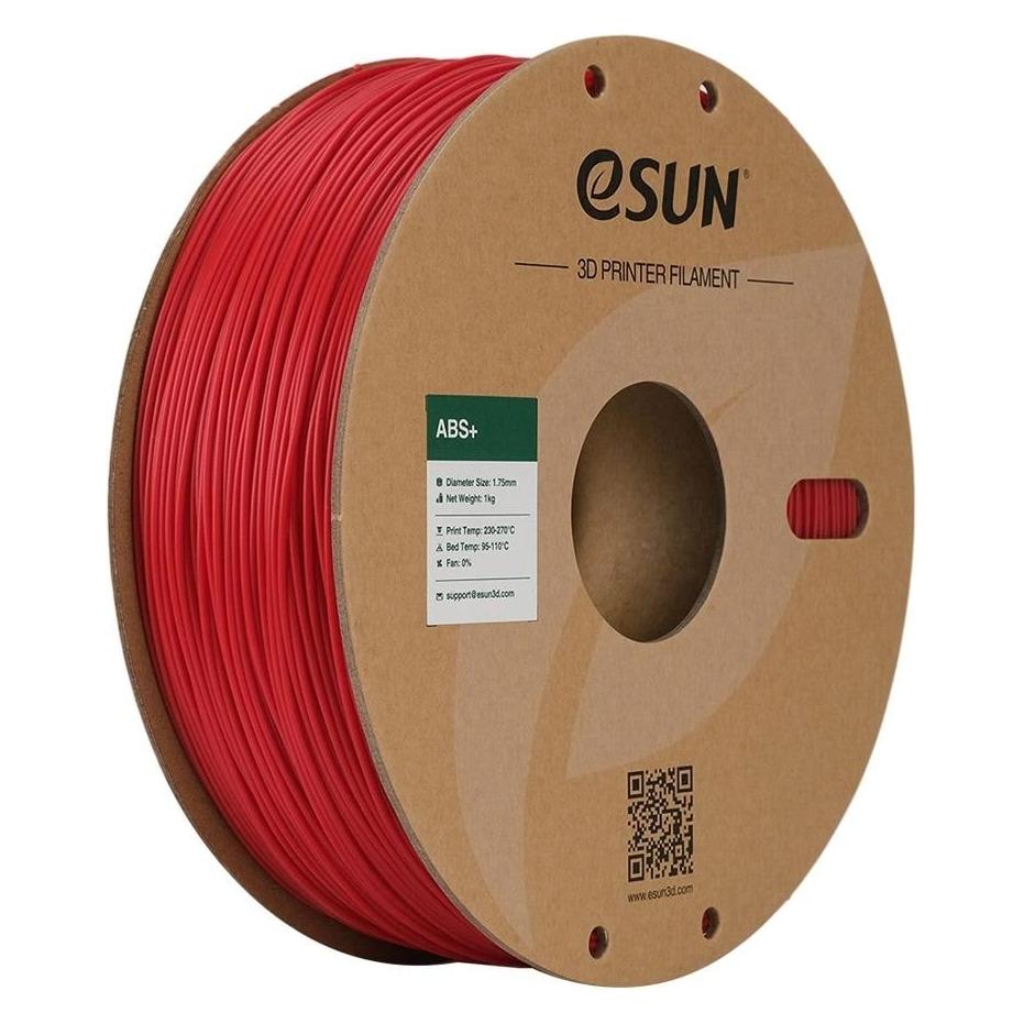 eSUN ABS+ Feuerwehr Rot Filament 1.75mm 1Kg (ABS, 1000 g, 1.75 mm) (ABS+175FR1)