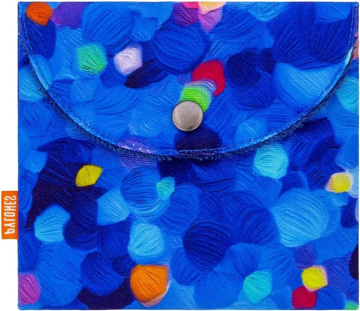 Blauw waterdicht zeepzakje voor het meenemen van zeep, 10 x 14 cm