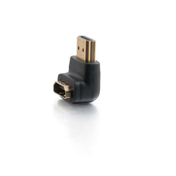 C2G 90° Hoekadapter HDMI mannelijk naar HDMI vrouwelijk - Zwart