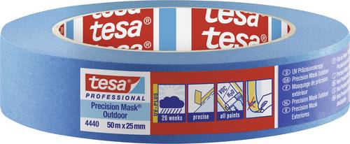 Tesa PRECISION OUTDOOR 04440-00001-00 Kreppband tesa Professional Blau (L x B) 50m x 25mm 1St.