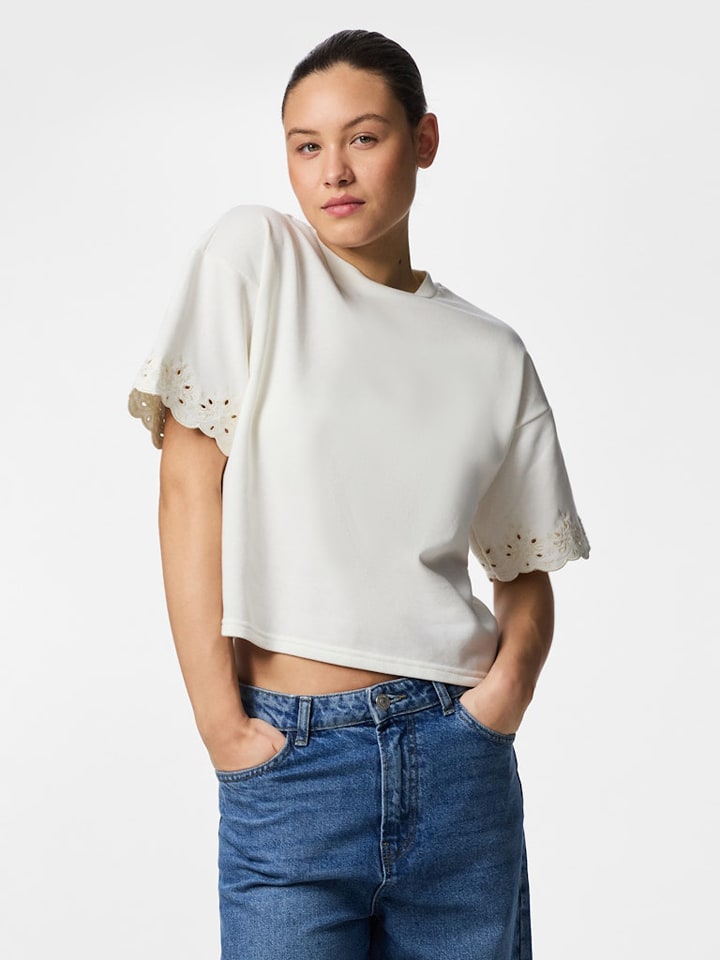 Pieces Shirt in Weiß - XS