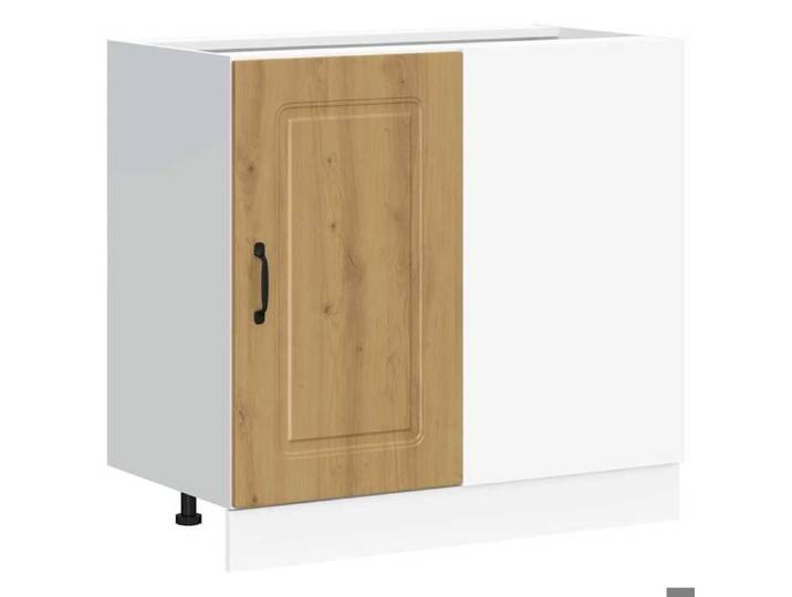 MGH Armoire de cuisine  Kalmar  avec rangement - chêne artisanal bois d'ingénierie LV1328