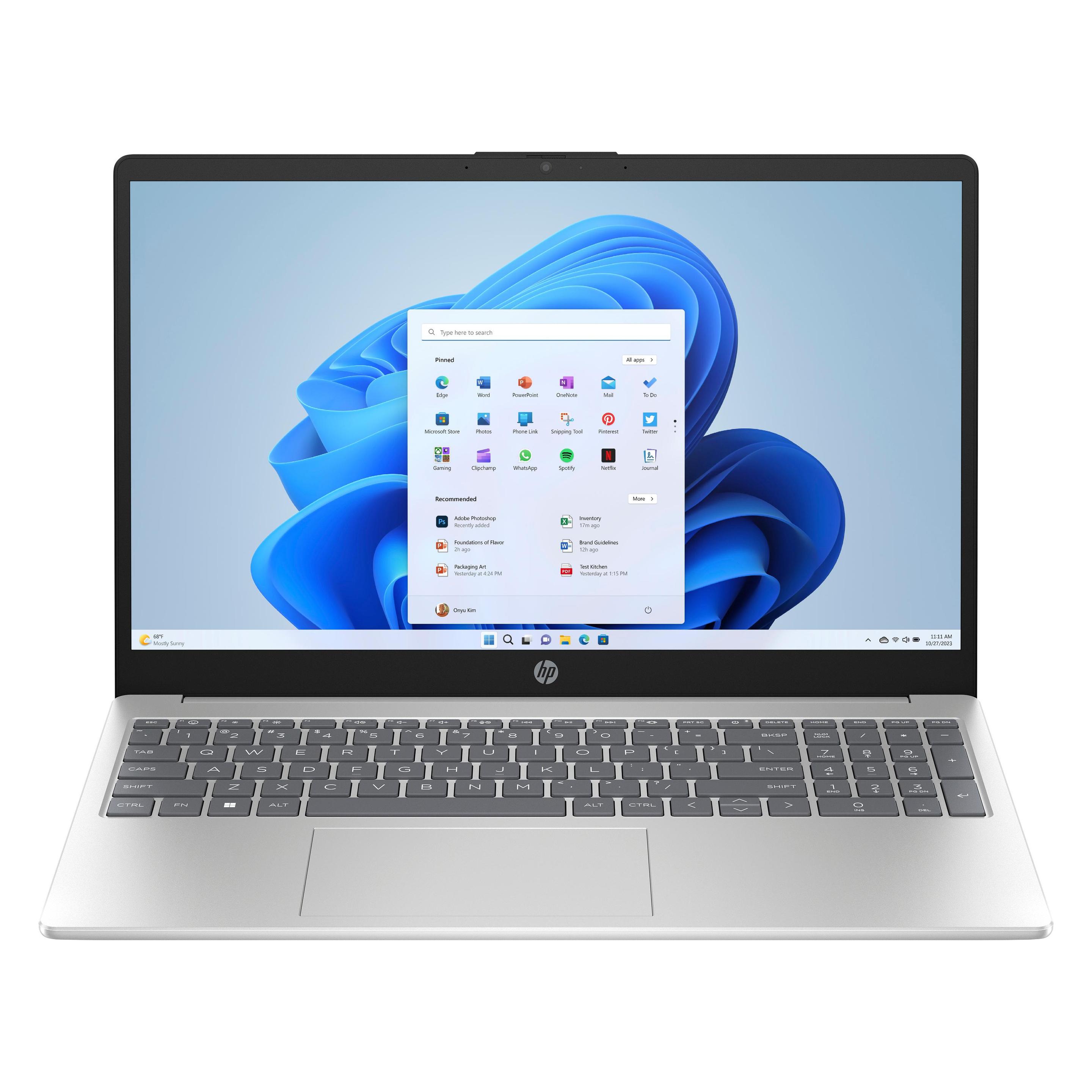 HP Portable 15-fc0155nf AMD Ryzen 5 7520U 8GB DDR4 512GB PCIe AMD Radeon Graphics (15.60", 512 GB, 8 GB, DE, AMD Ryzen 5 7520U) (C31RDEA)