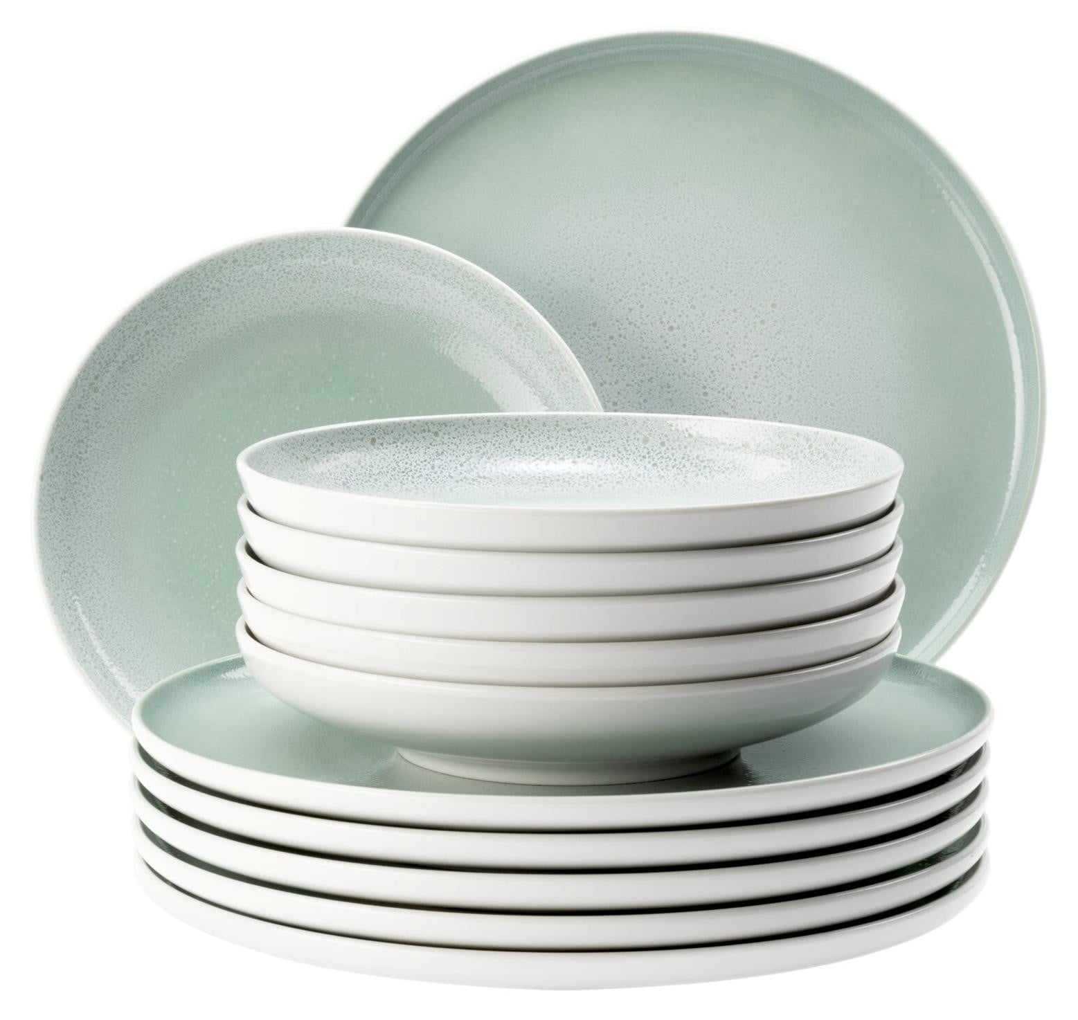 Seltmann Weiden Sento Home servies AURA 12-delig mintgroen